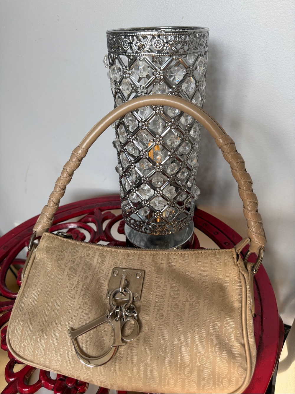Dior Beige Shoulder Bag with Signature Charms - Picture 5 of 9